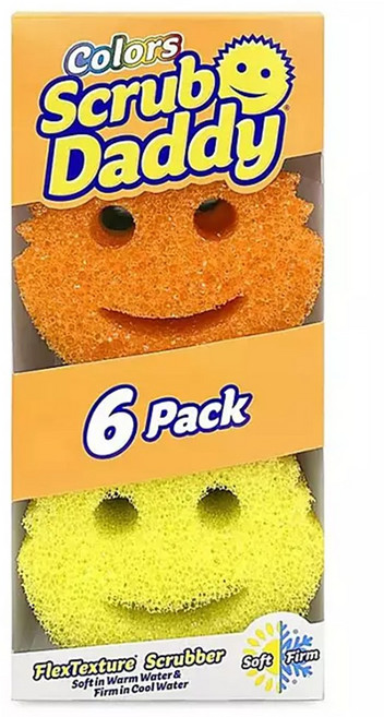 스크럽대디 가정용 수세미 버라이어티팩 6개입 한박스, 스크럽대디 버라이어티팩 6개입