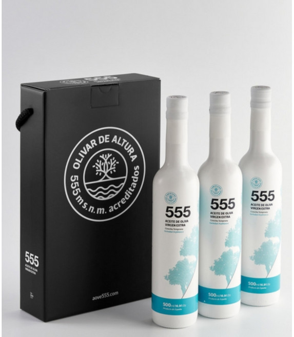 555 호지블랑카 엑스트라 버진 올리브 오일 500ml x3 박스세트, 3개