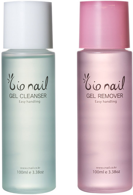 바이오네일 젤클렌져+젤리무버 세트 100ml 젤클렌저 젤네일 제거 쏙오프 네일아트 재료, 1개