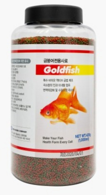 헬로아쿠아 금붕어 전용 사료, 1L, 1개