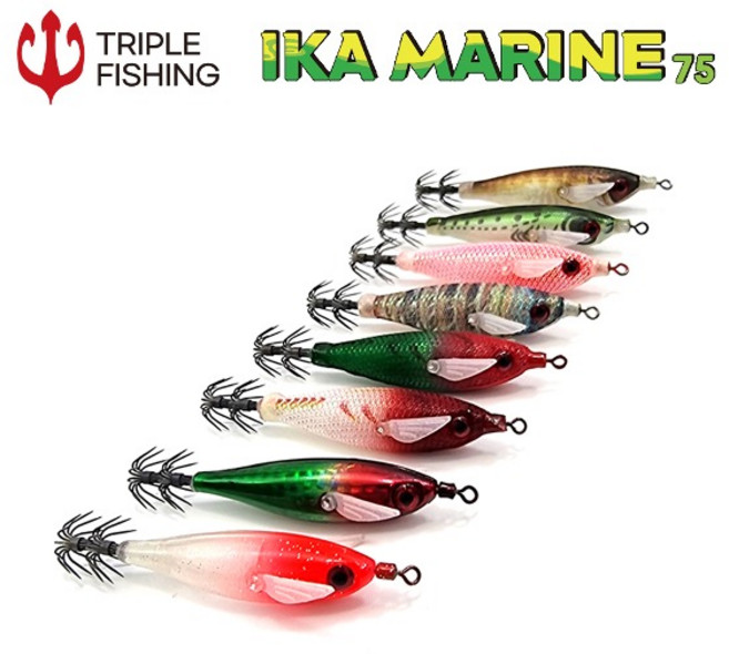트리플 이카마린 75 에기 닭새우 국방 누드고추장 수박 쭈꾸미 갑오징어, 7.5cm 03 RH(실리콘), 1개