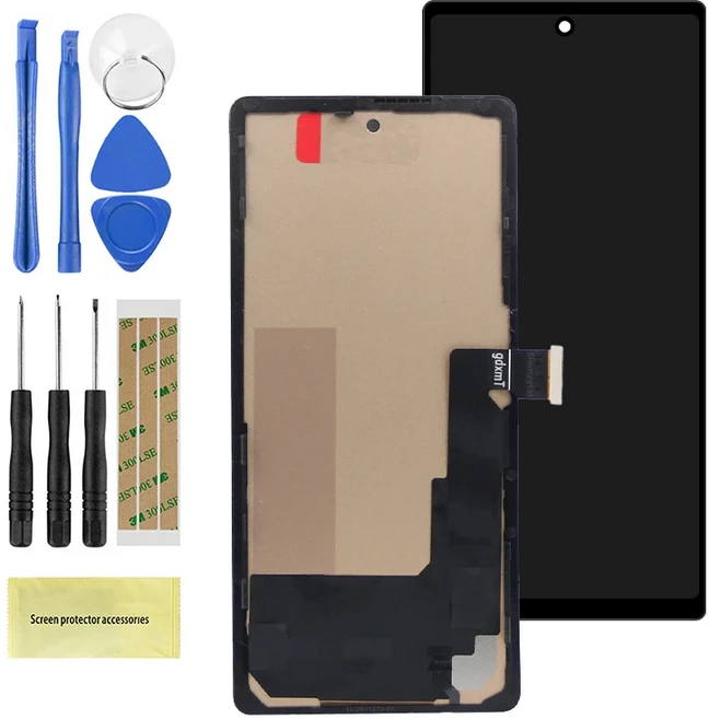 픽셀6A AMOLED 구글 픽셀 6A LCD 디스플레이 터치 스크린 디지타이저 어셈블리 교체용 픽셀 6A GX7AS GB62Z, 02 Pixel 6A TFT