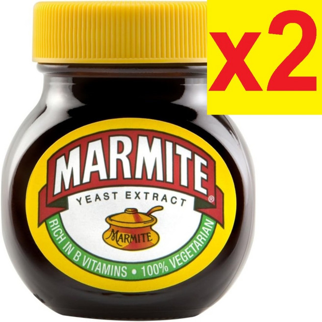 [영국발송] 125g 2병 마마이트 비건 스프레드 영국 국민 스프레드 잼 Marmite Yeast Extract, 2개