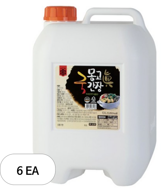 몽고진간장 국간장, 13L, 6개