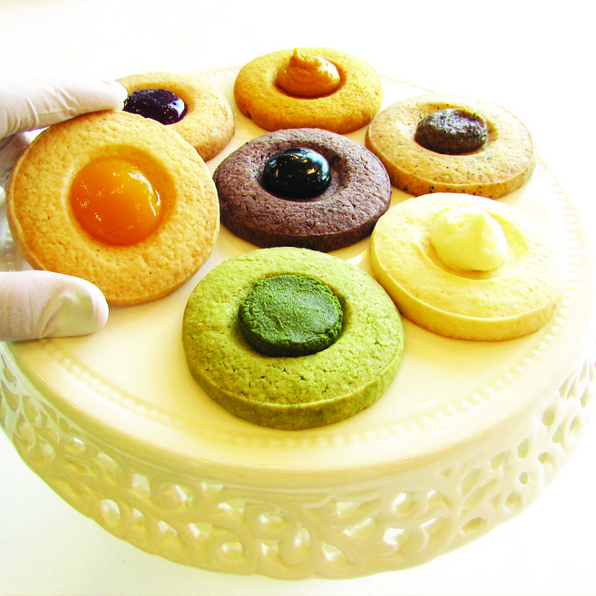 토핑잼 수제 쌀쿠키 선물세트 (우리 쌀가루100%함량 6가지 다양한잼 토핑), 440g, 1세트