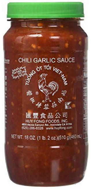 후이퐁 후이펑 칠리 마늘 갈릭 소스 닭표 0칼로리 510 g