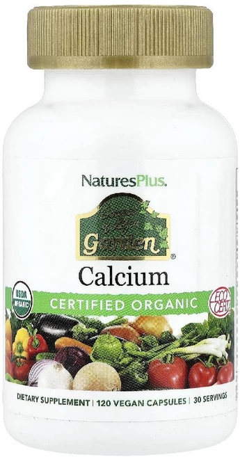 네이처스플러스 Source of Life Garden 칼슘 비건 캡슐 120정, 네이처스플러스 NaturesPlus, Source of, 1개 - 쿠팡