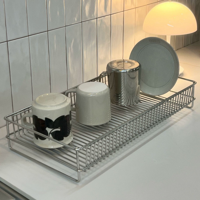 la base 라바제 대형 일본제 건조대 스테인리스, 상단 바구니, 1개