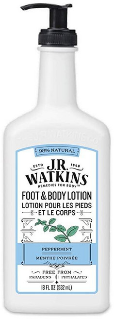 J R 와킨 풋 & 바디 로션 페퍼민트 532ml(18온스), 1, 532ml