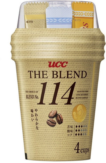 ucc THE BLEND-關閉 114 柔和口味, 9g, 1個, 4入