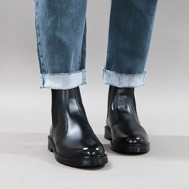 로버 남자 첼시부츠 레인부츠 키높이구두 4cm