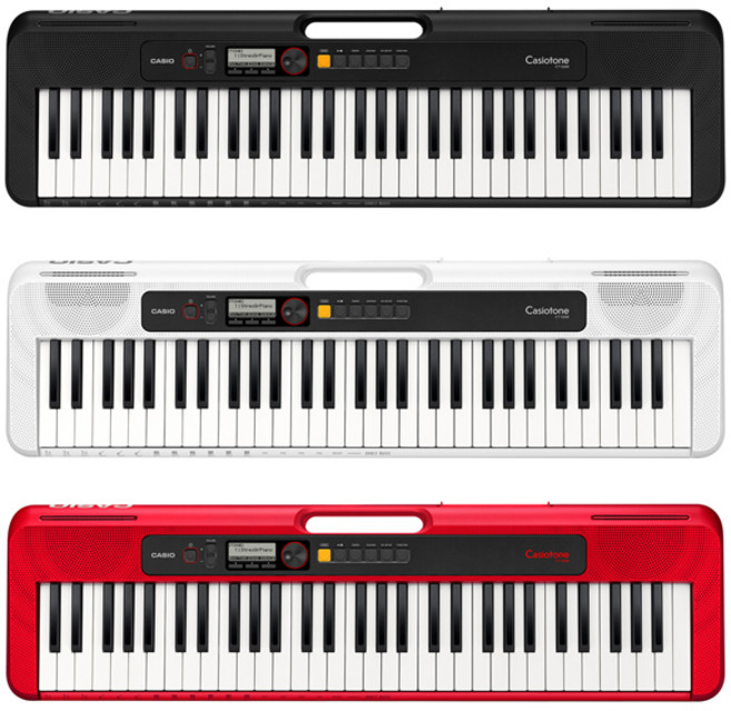 CASIO 카시오 키보드 모음 / 오르간 전자 디지털 피아노 신디사이저 비트장치 디제잉, CT-S200 (블랙), 1개