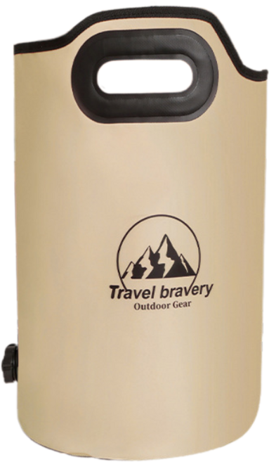 Travel bravery保溫足浴桶 30L大容量 便攜折疊設計 家用泡腳神器, 米黃色, 1個