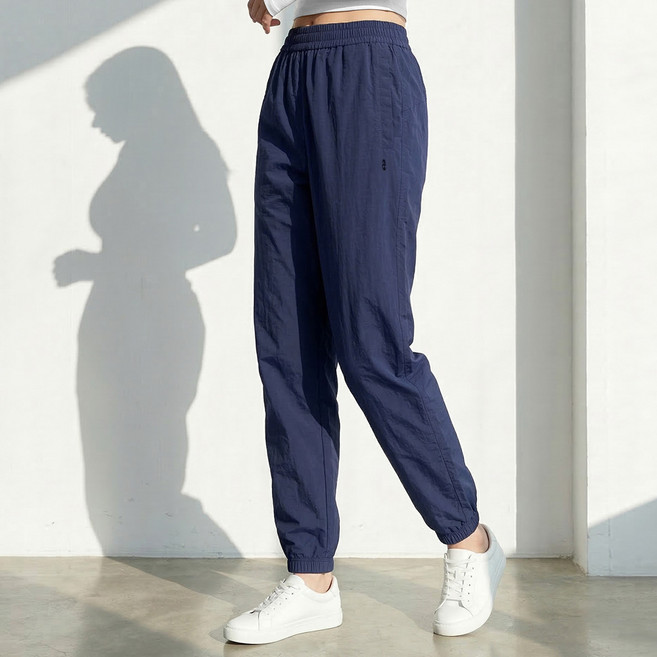 <스타일랑> 여성 나일론 조거 바지 / 원더 우븐 허리밴딩 운동복 트레이닝복 팬츠
