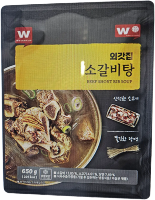 외갓집 [외갓집] 소갈비탕 650g X 7팩, 7개