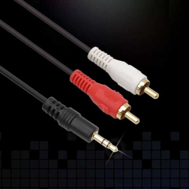 오디오 스테레오 3.5mm to RCA 2선 변환 케이블 3M+to1018ea tor*0544QP, 혼합색상