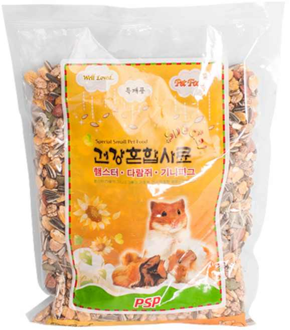 PSP 햄스터 스페셜 건강혼합사료, 600g, 1개
