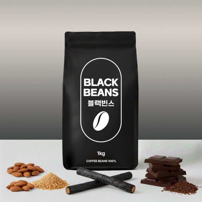 블랙빈스 원두커피 다크 초코 블렌드 1kg 홀빈, 홀빈(분쇄안함), 1개