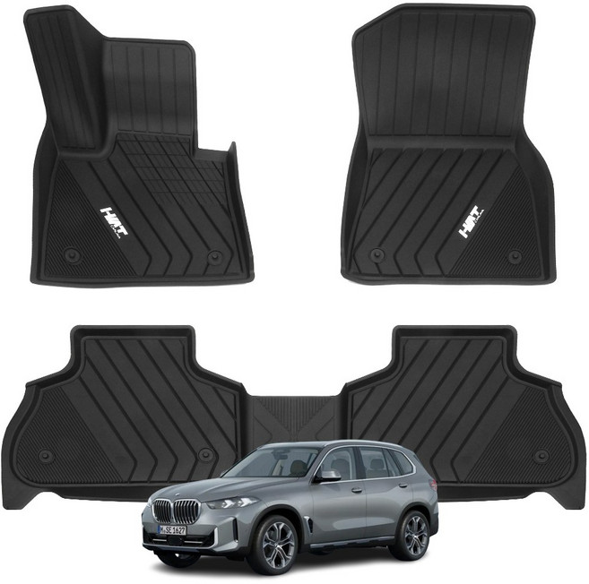 에이치엠티 TPE 자동차매트 풀커버 3D 바닥 카매트 BMW, 뉴X5/G05(18년06월~)