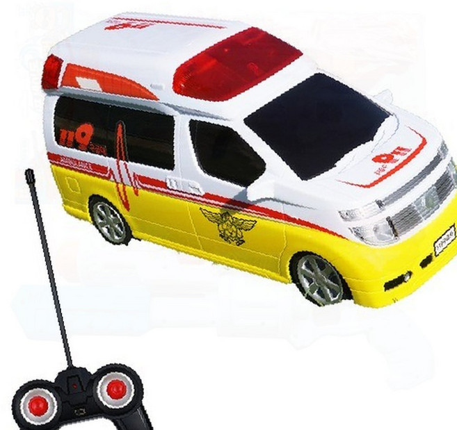 구급차 무선조종 RC카 어린이 긴급차량 무선 장난감 자동차, 1개, 상세페이지 참조, 상세페이지 참조