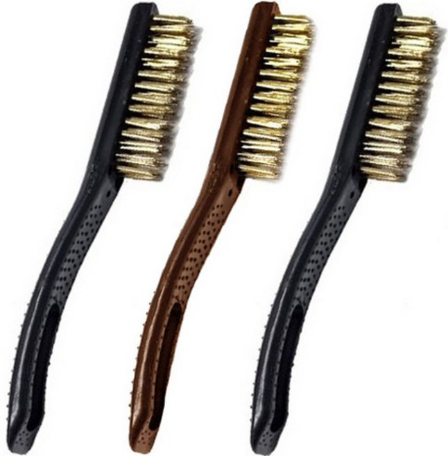 월드크린 롱 손잡이 철 브러쉬, 랜덤 발송, 3개