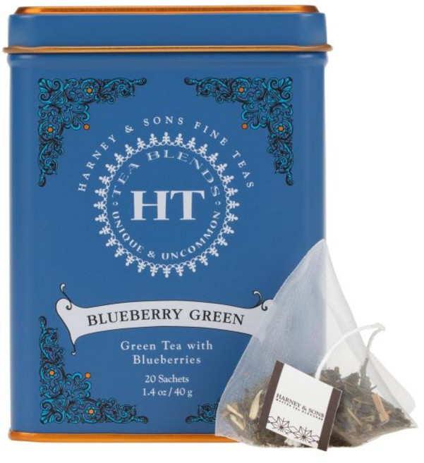 홈카페 블랙티 홍차 하니 앤 선즈 블루베리 녹차 캔 카페인 함유 훌륭 선물 아이디어 20포 1.4온스