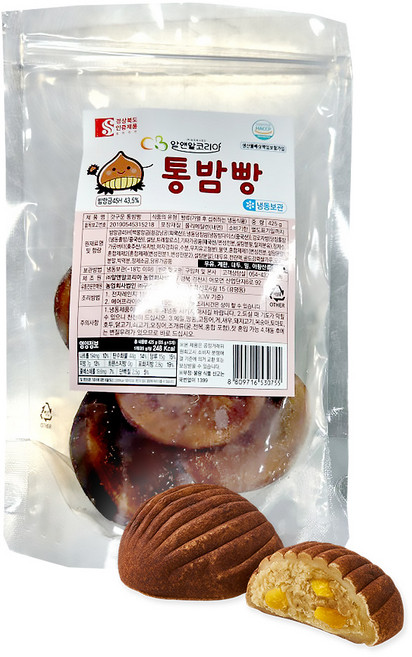 알앤알 갓 구운 통밤빵 425g, 1개