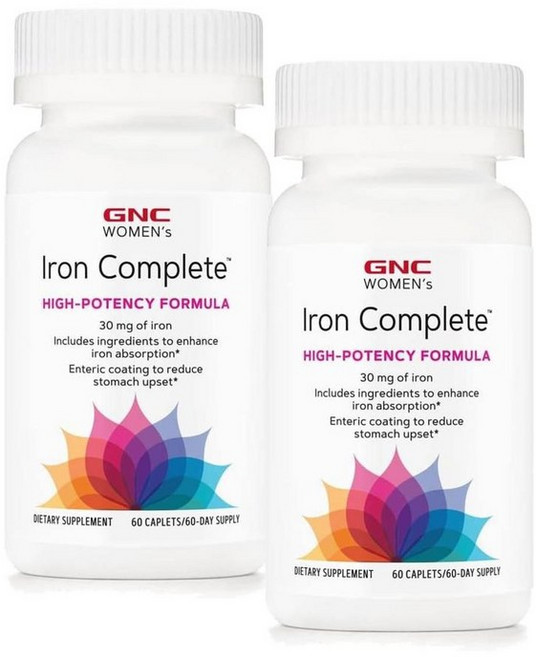 지엔씨 우먼 철분 컴플리트 하이 포텐시 포뮬라 GNC Women Iron Complete, 60정, 2개