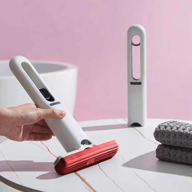 손안대고 짜는 고흡수 미니 밀대 휴대용 스펀지 청소기, 레드스퀴지, 1개