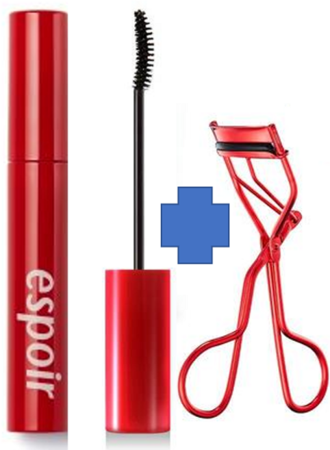 에스쁘아 노머징 마스카라 워터프루프 XP 9g+레드뷰러, 클린블랙, 1개