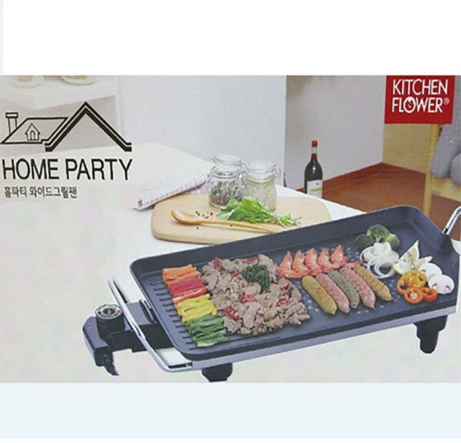 키친플라워 키친플라워 와이드 전기그릴 48cm 고기불판 대형 잔치팬 온도조절