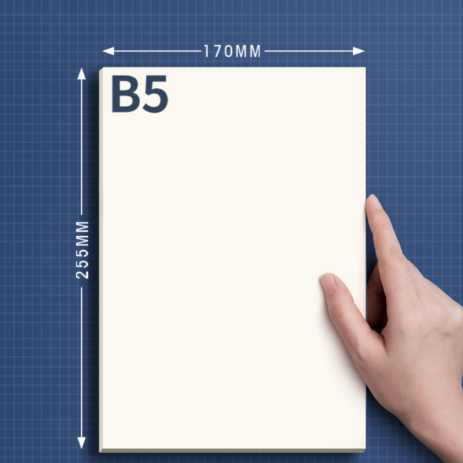 롤링페이퍼 뜯어쓰는 대용량 무지 무선 연습장 메모지, 500매