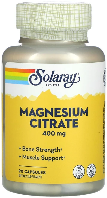 Solaray 구연산 마그네슘 133 mg 베지 캡슐 90정, 1개 - 쿠팡