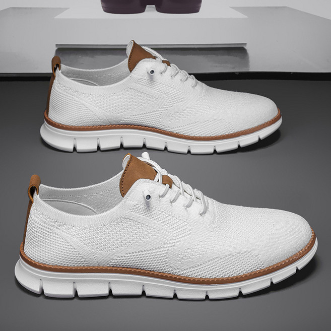 POMTOR 남성 캐주얼 경량 통기 발편한 런닝화 스니커즈 운동화 남자운동화