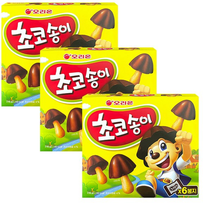 오리온 초코송이, 216g, 3개