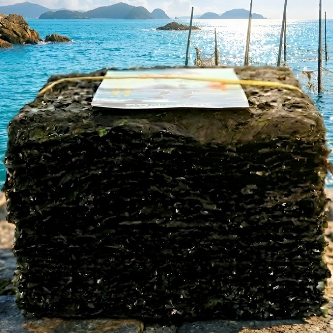 [만족도1위] 최상급원물 무염산 지주식 곱창김 100매, 1박스, 380g