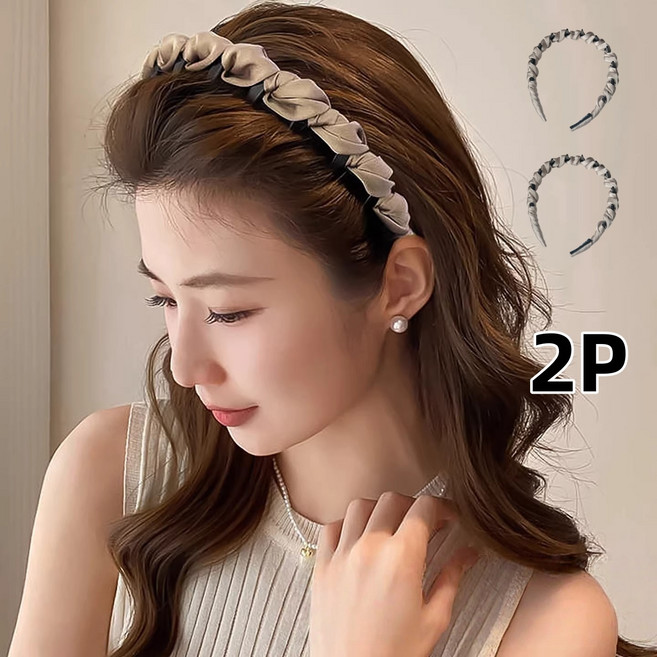 FAINAL SENSE 높은 머리볼륨 고급스러운 세련되고 패셔너블한 미끄럼 방지 이빨 달린 레진 머리띠 / 미용 필수템 높은 머리띠