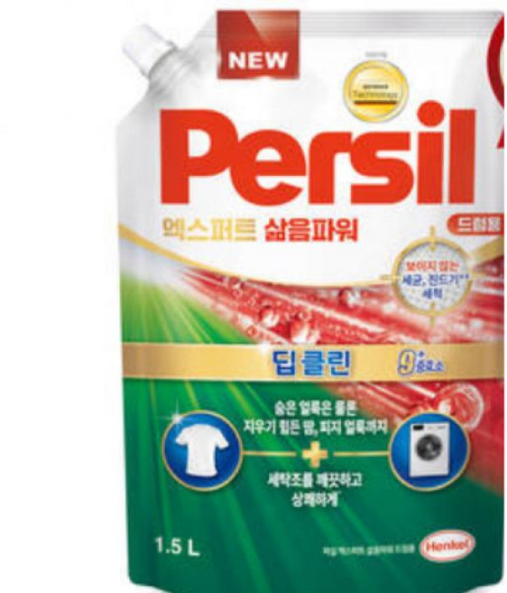 헨켈 세탁세제 퍼실 엑스퍼트 삶음파워 1.5L(리필) x 1 드럼용 (CP)