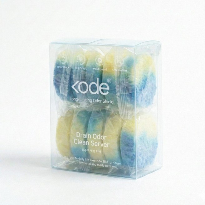 코드니처 하수구 악취 세정서버 배수구 클리너, 10개, 45g