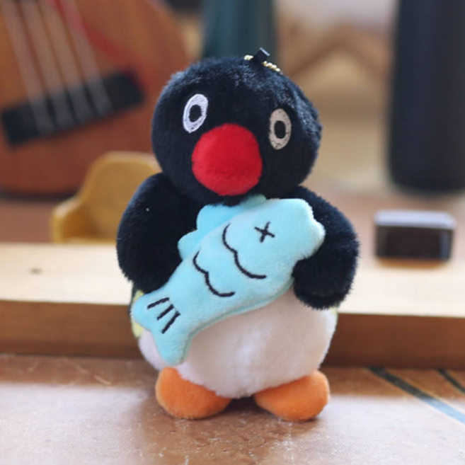 핑구핑가 가방고리 인형 키링 귀여운 펭귄 인형, 1개, 피쉬핑구, 12cm