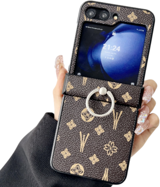 럭스폰 플립 힌지보호 링 브래킷 빈티지 명품 케이스