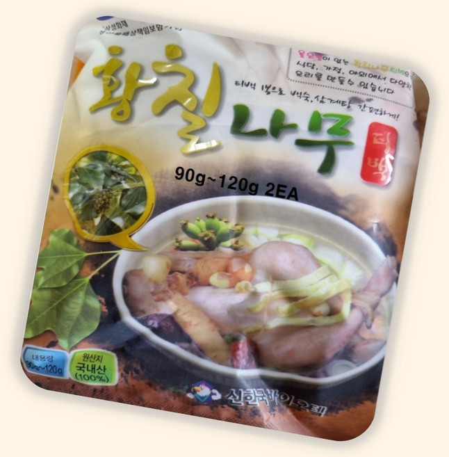 (수담스토어) 닭백숙재료 황칠나무 육수티백 삼계탕용 티백 120g 2개