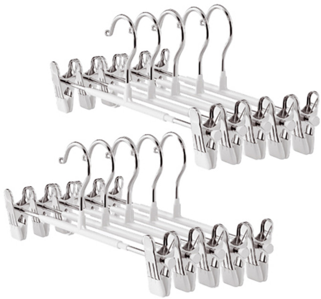 일상가 고리회전되는 나노코팅 논슬립 고급형 치마 바지걸이, 30개, 화이트