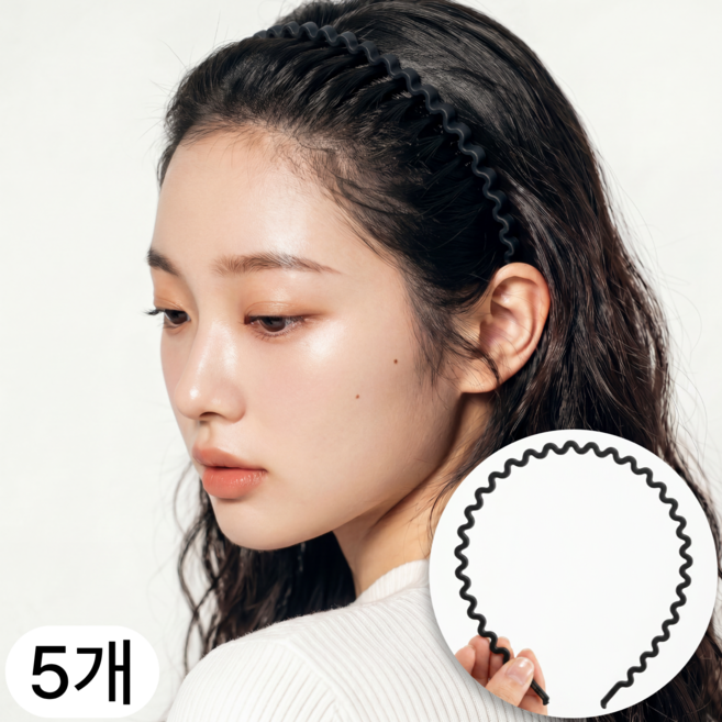 득공드 고탄력 머리 안아픈 머리띠 5종 세트
