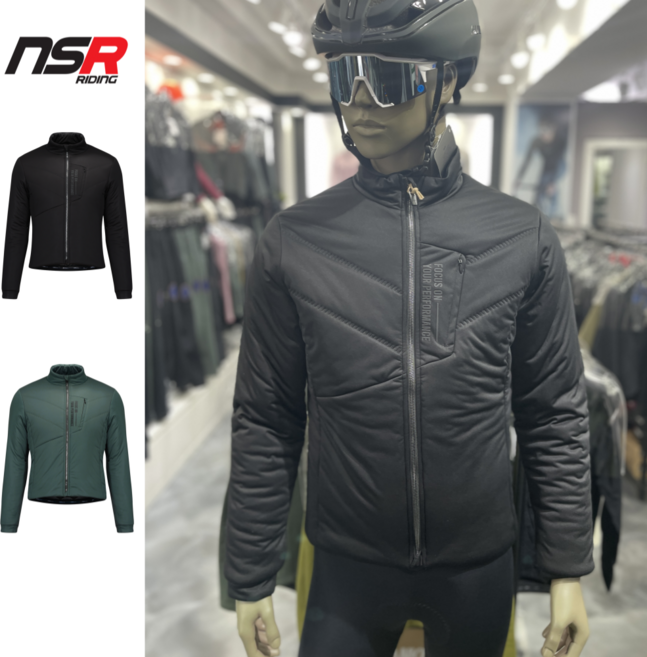NSR 폰도 테라 히트 자전거 겨울 패딩 자켓 방한 방풍 기모 라이딩복 사이클 복장 의류