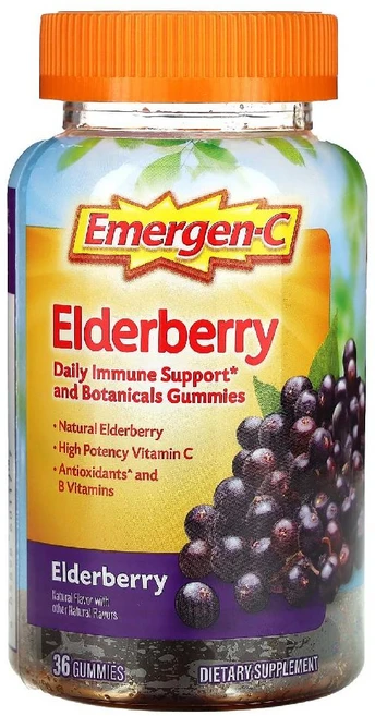 이머전씨 엘더베리 Elderberry 구미젤리 36개, Emergen-C 엘더베리 구미젤리 구미젤리 36개 - 쿠팡