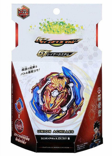 베이블레이드 버스트 진검 부스터 유니온 아킬레스 팽이 배틀 장난감, 1개