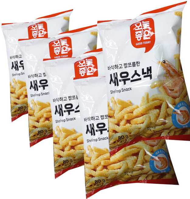오늘좋은 오리지널 새우스넥, 5개, 80g