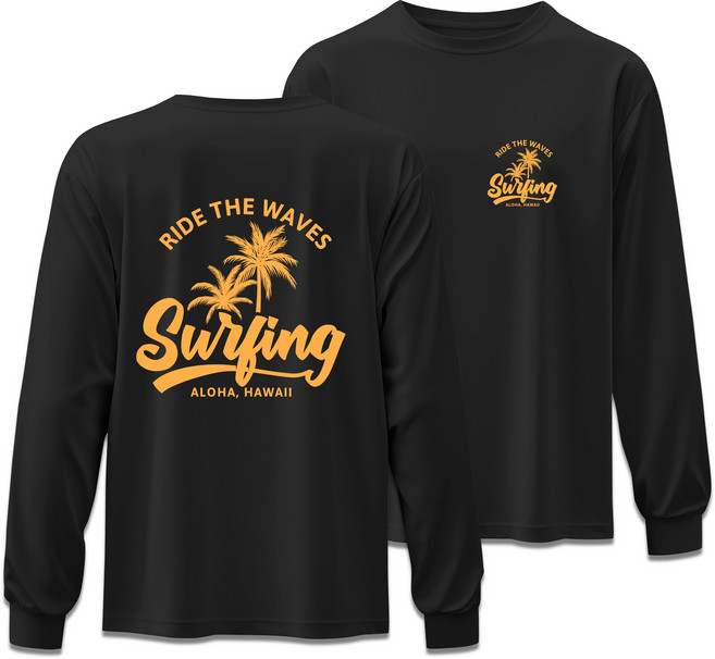 오버핏 긴팔 래쉬가드 라이드더웨이브