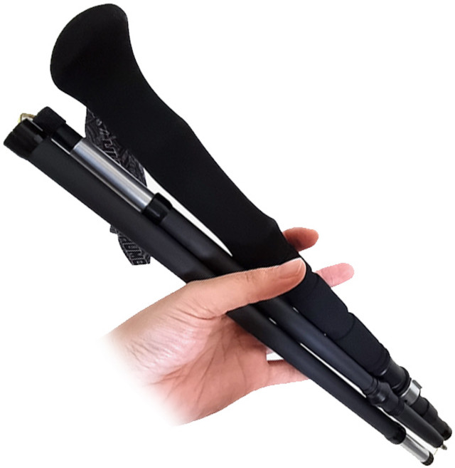 휴몬트 폴딩 접이식 등산스틱 P2 초경량 카본 세트, 단품